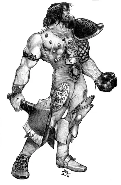 Barbarian warrior of Sescheron